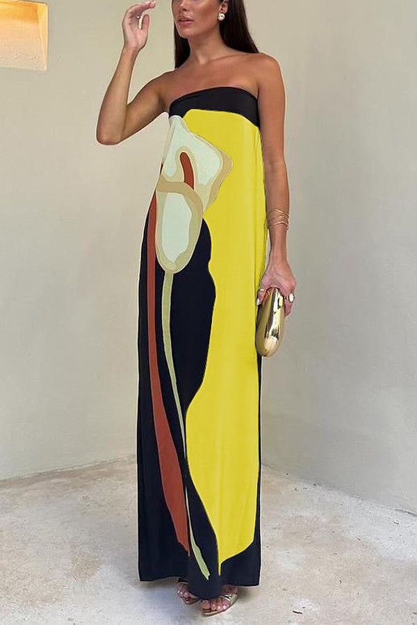 Jaime Abstract Maxi Dress