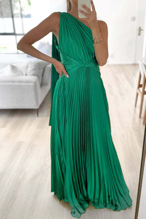 Lumina Pleated Maxi Dress