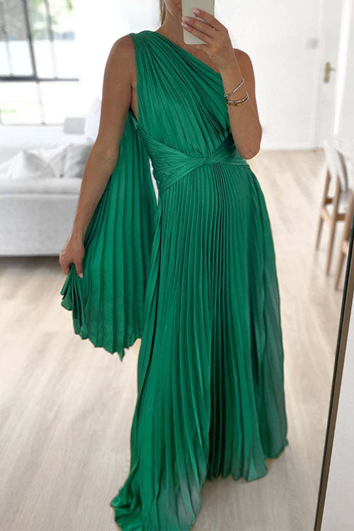 Lumina Pleated Maxi Dress