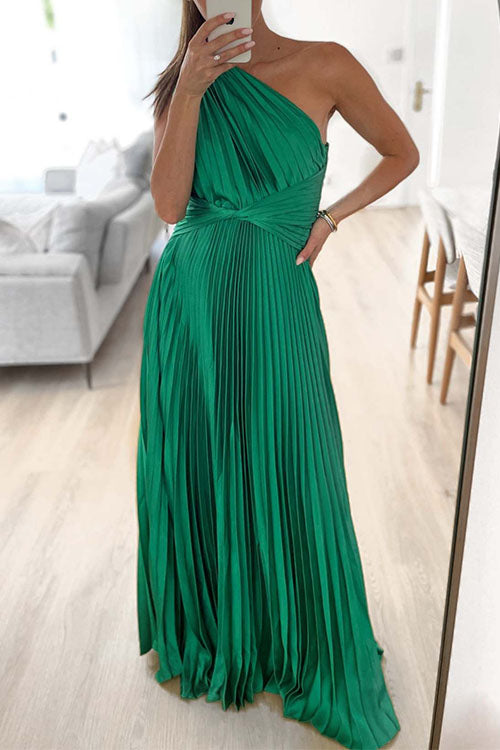 Lumina Pleated Maxi Dress