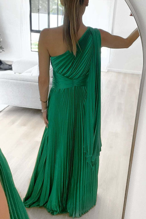 Lumina Pleated Maxi Dress