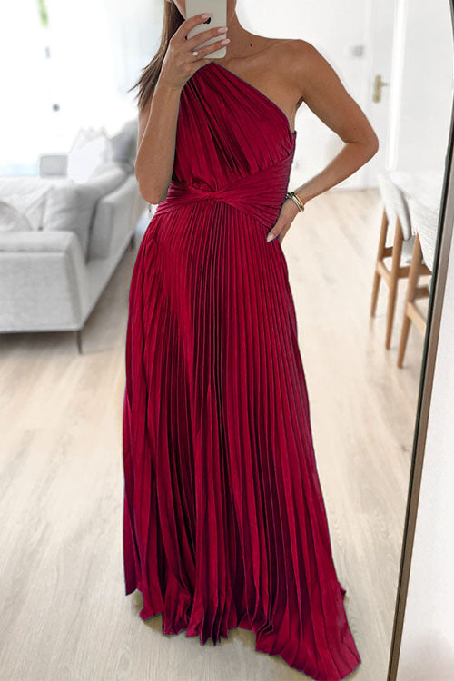 Lumina Pleated Maxi Dress