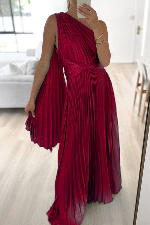 Lumina Pleated Maxi Dress