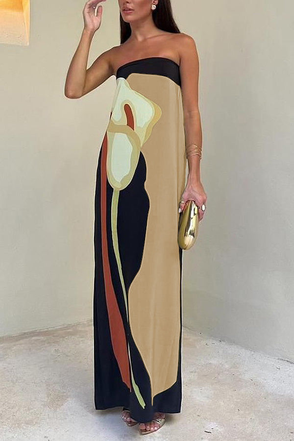 Jaime Abstract Maxi Dress