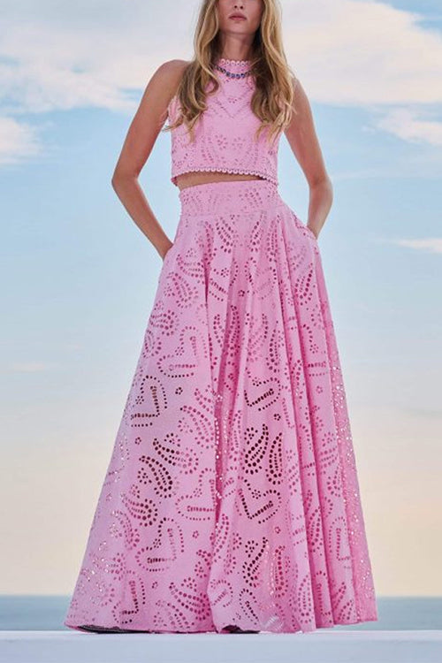 Lumina Maxi Swing Skirt Set