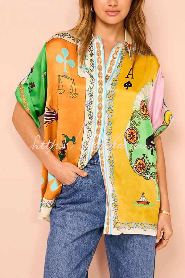 Poker Oversized Blouse